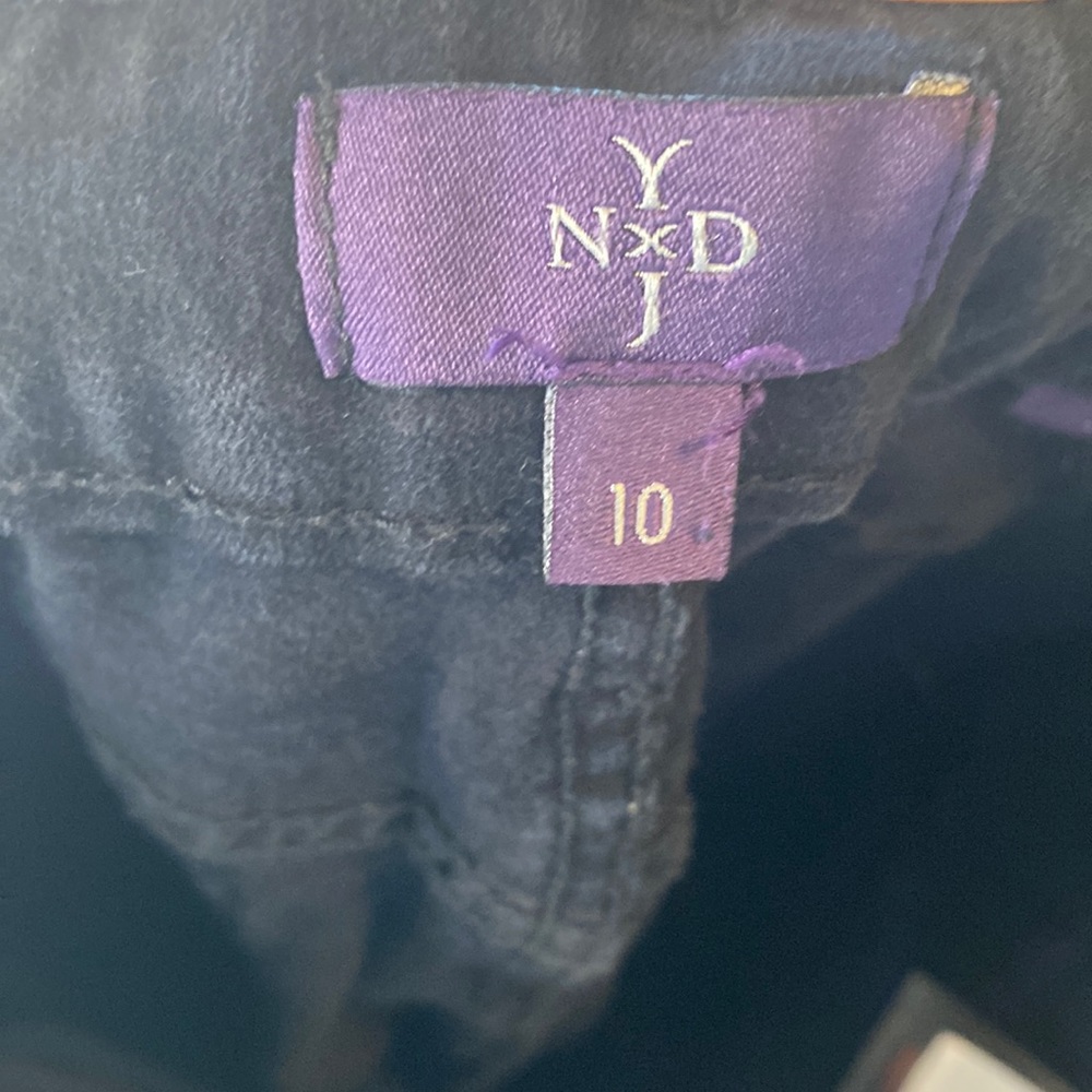 NYDJ Straight Black Lift Tuck Technology Jeans 10 - Picture 3 of 14